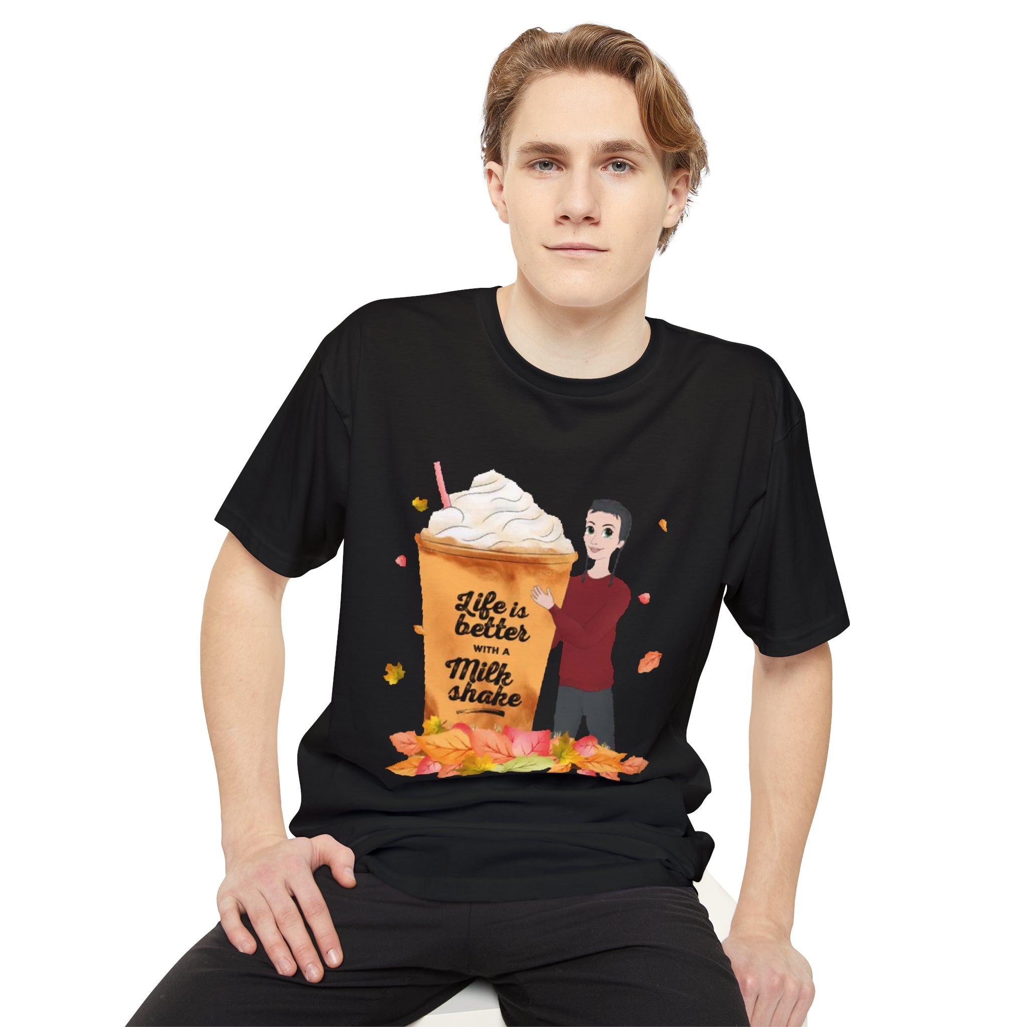 Life is better with a milk shake | Unisex Long Body Urban Tee